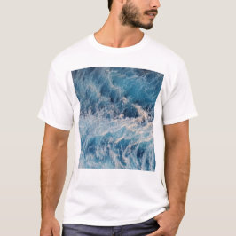 Ocean Blue Vågar T Shirt