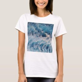 Ocean Blue Vågar T Shirt