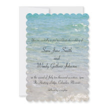 Ocean Blue Wedbjudande