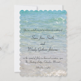 Ocean Blue Wedbjudande Inbjudningar