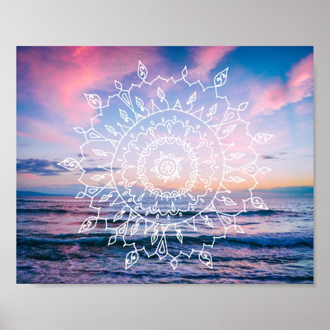 Ocean Boho Mandala | POSTER (Framsidan)