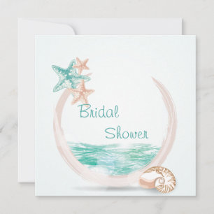 Ocean Breeze Beach Wedding Möhippa Inbjudningar