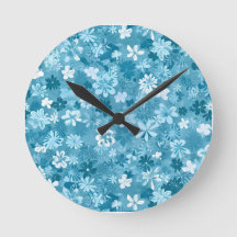 Ocean Breeze Floral Turquoise Botanical