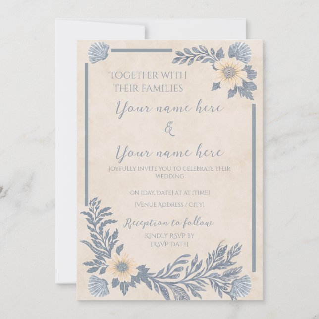 Ocean Breeze Invitation Inbjudningar (Framsida)