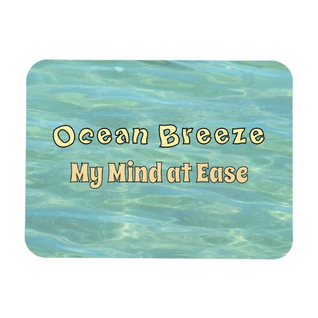 Ocean Breeze, mitt sinne vid Ease - Aqua Ocean Rip Magnet (Horisontell)