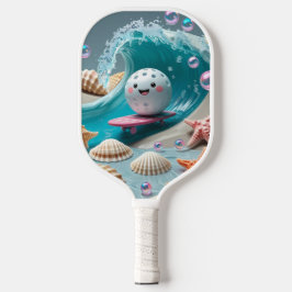 Ocean Breeze Pickleball - Cute Surfa & Seashell Pa