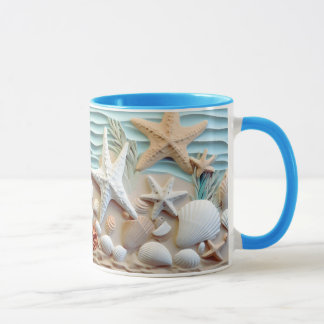 Ocean Breeze Seashell Mugg
