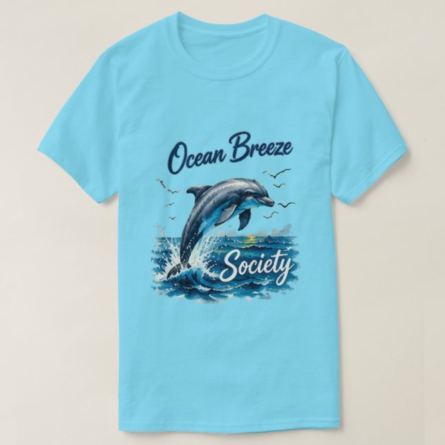 Ocean Breeze Society  | Kustnära sommar  T Shirt (Design framsida)