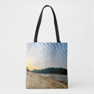 Ocean Breeze Tote Bag - Blå himmel och Beachy Wave Tygkasse