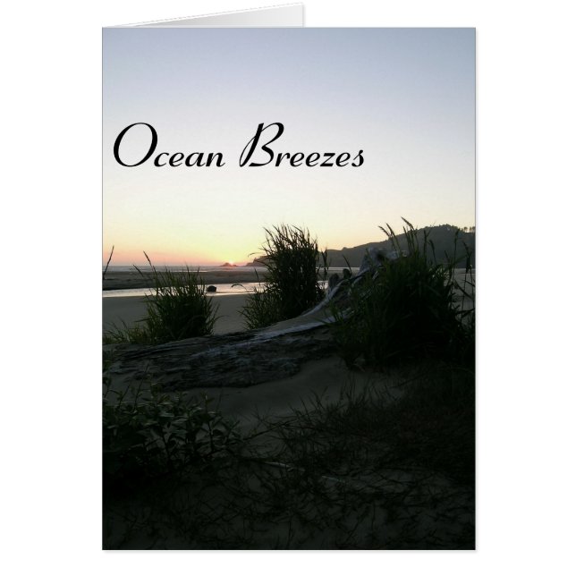 Ocean Breezes Hälsningskort (Framsidan)