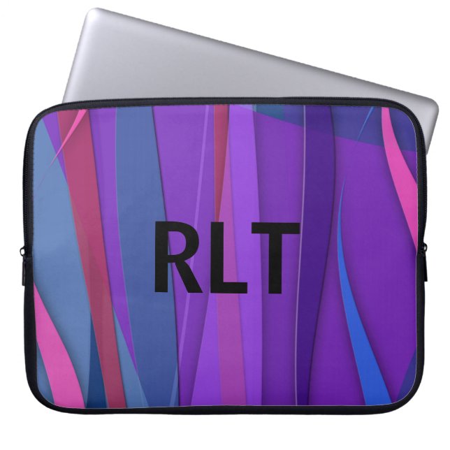 Ocean Breezes Monogrammed Laptop Fodral (Framsidan)