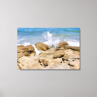 Ocean Canvas wall decor Rocky beach