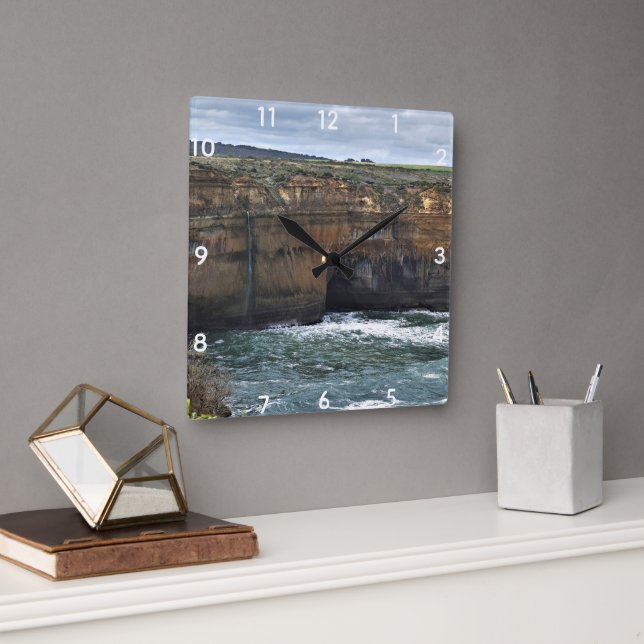 Ocean Carved Wonders Fyrkantig Klocka (Kontor)