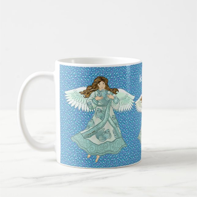 Ocean Christian ängel Kaffemugg (Vänster)