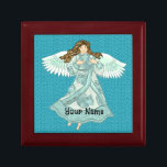Ocean Christian ängel Minnesask<br><div class="desc">Ocean Angel Gift Box, Angel t-shirts och Angel gifts fram av ArtMuvz Illustration. Misty Ocean Angel t-shirt för Mamma, Pappa, barn, baby. Christian Angel födelsedag och julklappar, till väska, mugg, hatt. Gelgåvor är ett tänkbart och meningsfullt sätt att visa någon du bryr dig om. Gelgåvor kan vara religiösor eller sekulära...</div>