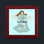 Ocean Christian ängel Minnesask<br><div class="desc">Ocean Angel Gift Box, Angel t-shirts och Angel gifts fram av ArtMuvz Illustration. Misty Ocean Angel t-shirt för Mamma, Pappa, barn, baby. Christian Angel födelsedag och julklappar, till väska, mugg, hatt. Gelgåvor är ett tänkbart och meningsfullt sätt att visa någon du bryr dig om. Oavsett om du är tittar för...</div>