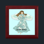 Ocean Christian ängel Minnesask<br><div class="desc">Ocean Angel Gift Box, Angel t-shirts och Angel gifts fram av ArtMuvz Illustration. Misty Ocean Angel t-shirt för Mamma, Pappa, barn, baby. Christian Angel födelsedag och julklappar, till väska, mugg, hatt. Gelgåvor är ett tänkbart och meningsfullt sätt att visa någon du bryr dig om. Oavsett om du är tittar för...</div>