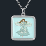 Ocean Christian ängel Silverpläterat Halsband<br><div class="desc">Ocean Angel necklace, Angel Kläder, Angel t-shirts, Angel-gåvor av ArtMuvz Illustration. Matching Angel t-shirt för Mamma, Pappa, barn, baby. Christian Angel födelsedag och julklappar, nautisk tote väska, mugg, hatt. Angel t-shirt, presenter och kläder. Gelgåvor är ett tänkbart och meningsfullt sätt att visa någon du bryr dig om.Gelgåvor kan vara religiösor...</div>