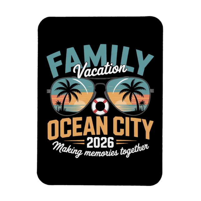 Ocean City Beach Magnet (Vertikal)