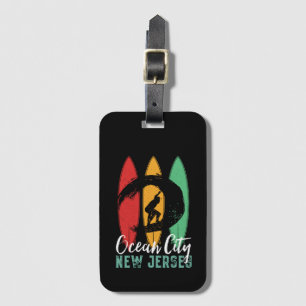 Ocean City Beach New jersey Vintage Retro Surfing Bagagebricka