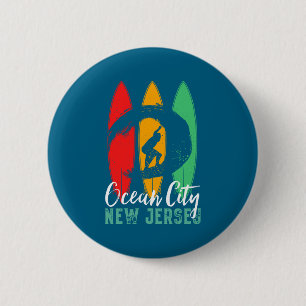 Ocean City Beach New Jersey Vintage Retro Surfing Knapp