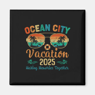 Ocean City Beach Semester 2025 Vänner Familj Somma Magnet