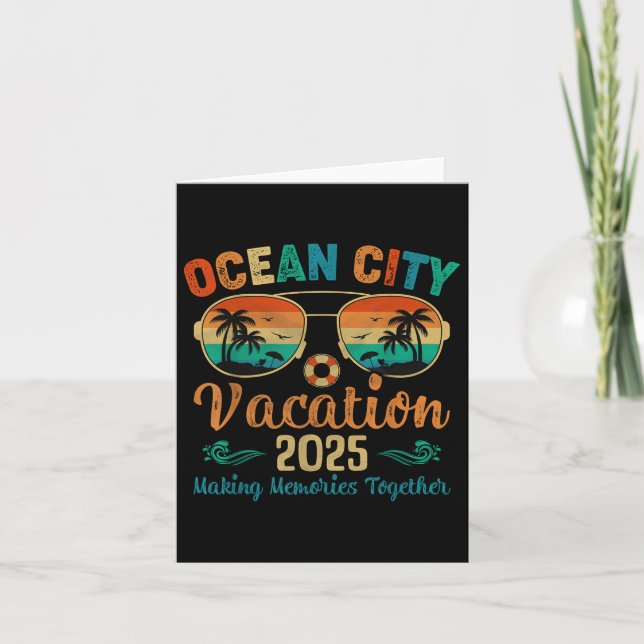 Ocean City Beach Vacation 2025 Friends Family Summ Kort (Framsida)