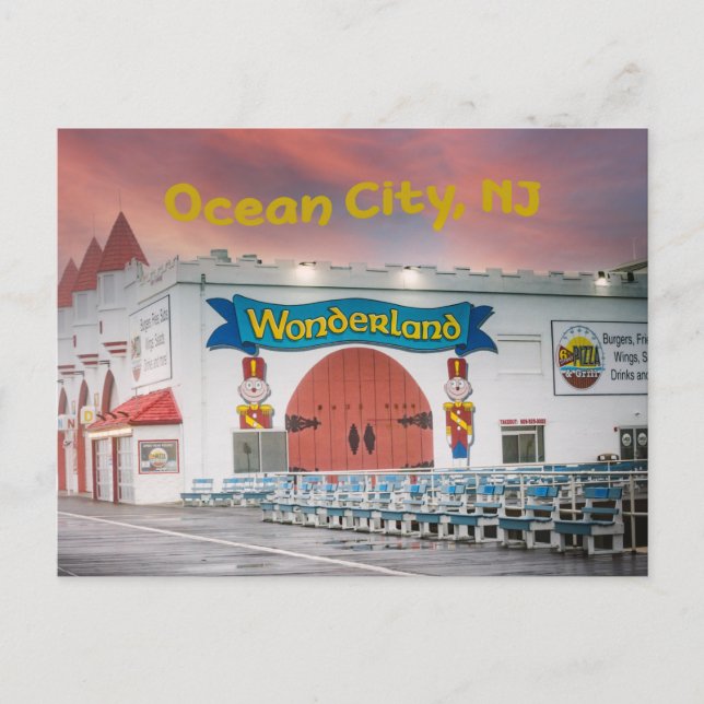 Ocean City BoardwalAttraktion Vykort (Framsida)
