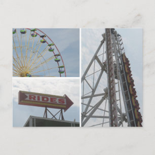 Ocean City Boardwalde Rides Vykort