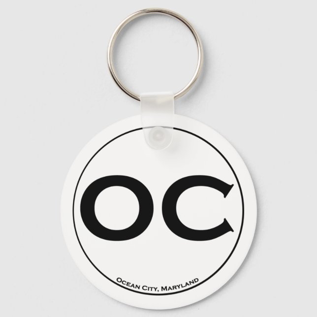 Ocean City Keychain Nyckelring (Framsida)