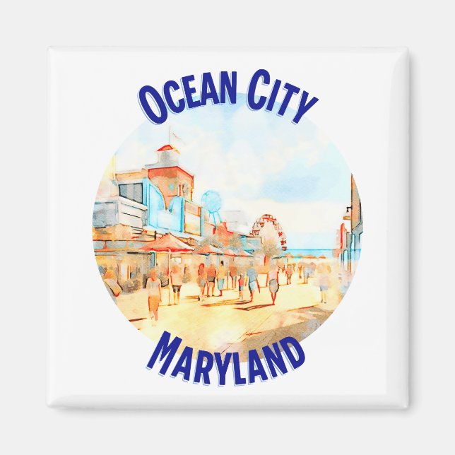 Ocean City, Maryland Magnet (Framsidan)