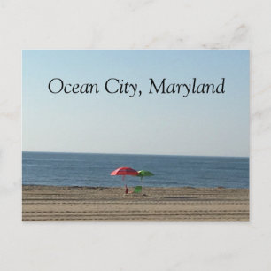 Ocean City MD Beach Vykort