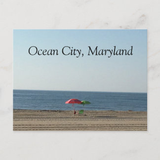 Ocean City MD Beach Vykort
