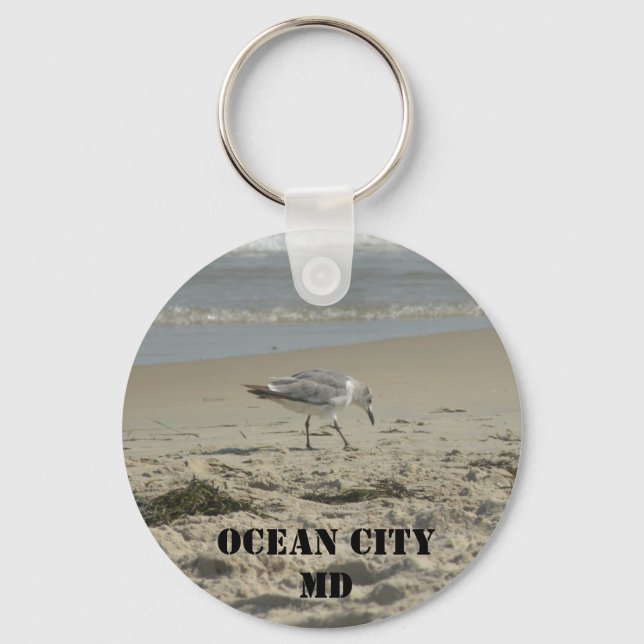 Ocean City,MD Keychain Nyckelring (Framsida)
