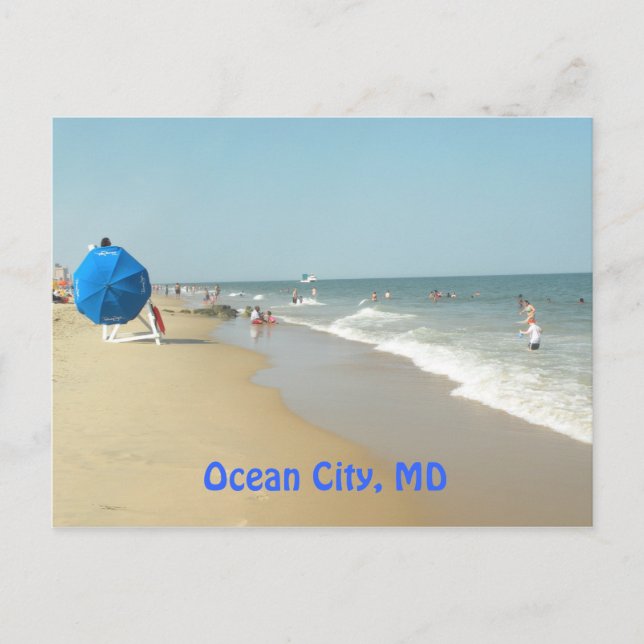 Ocean City, MD Postcard Vykort (Framsida)