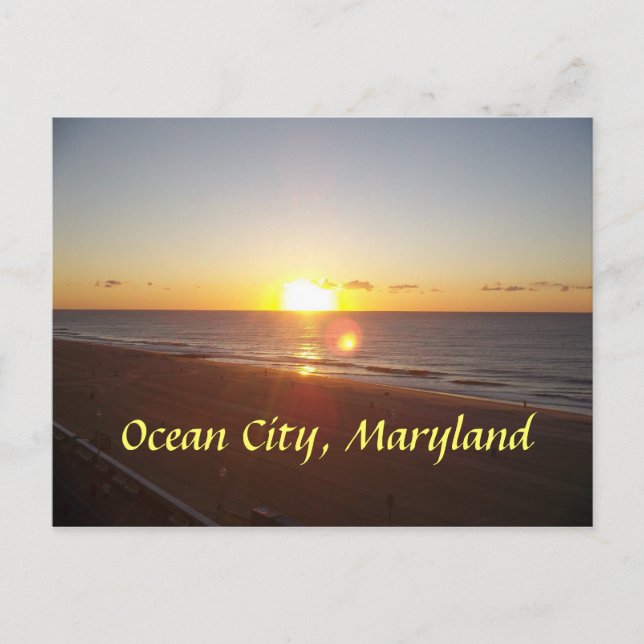 Ocean City, MD Sunrise Vykort (Framsida)