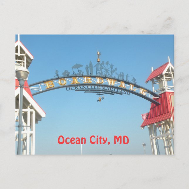 Ocean City, MD Vykort (Framsida)
