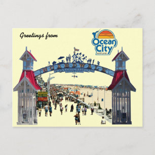 Ocean City Minnen: Vykort