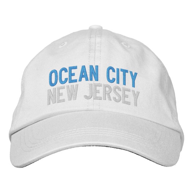 OCEAN CITY NEW JERSEY EMBROIDERED BASEBALL CAP BRODERAD KEPS (Framsida)