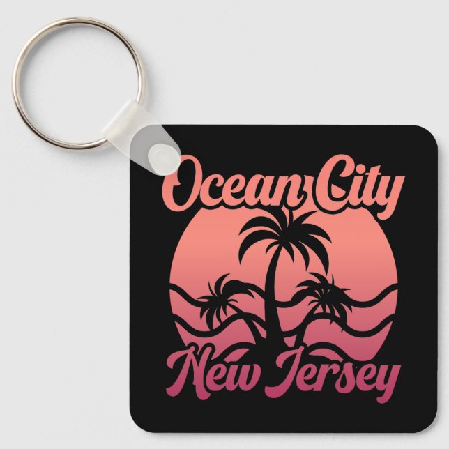Ocean City, New jersey Nyckelring (Framsida)