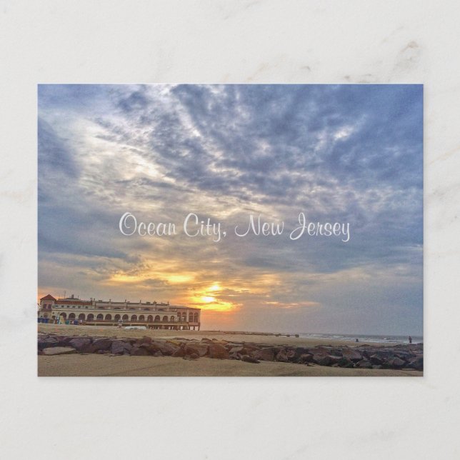 Ocean City New jersey Post Card-Music Pier Vykort (Framsida)