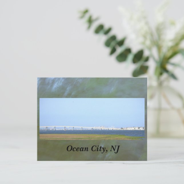 Ocean City, NJ Bridge Vykort (Stående Fram)