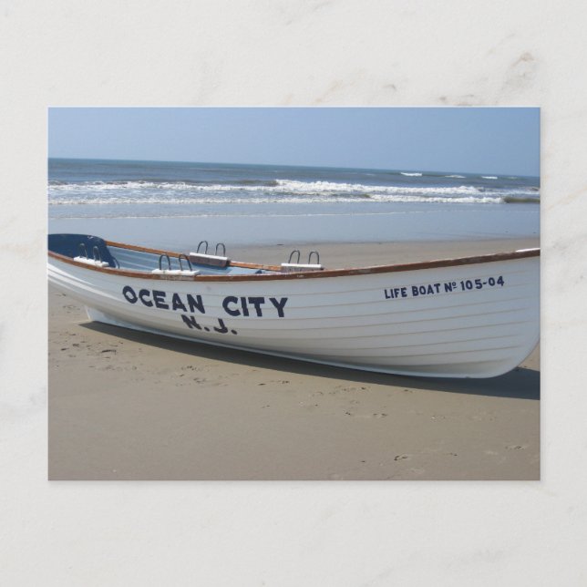 Ocean City, NJ * Sommar Roligt * Shore Boat Vykort (Framsida)