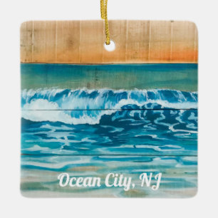 Ocean City, NJ Sunrise Vinkar jul Ornament