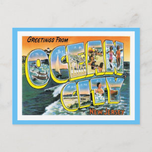 Ocean City NJ United Stater City Vykort