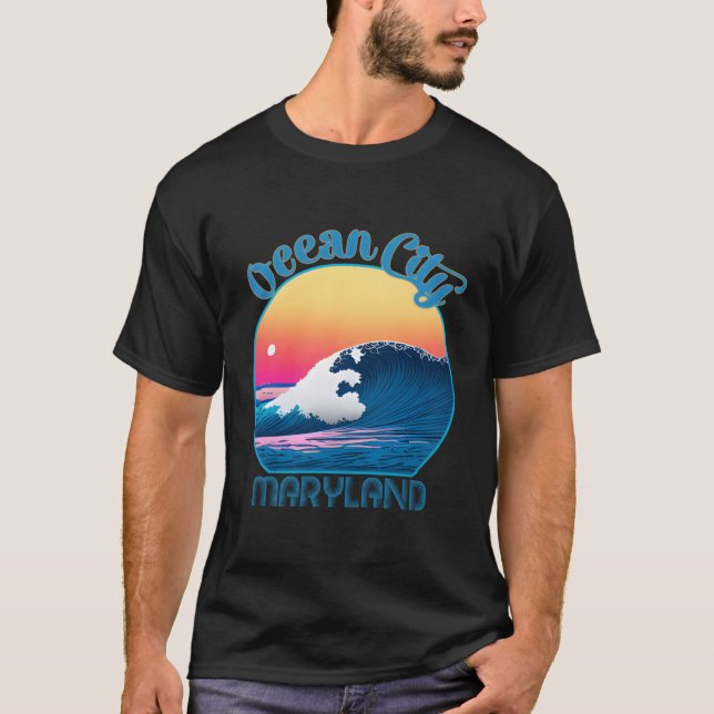 Ocean City Ocean T Shirt (Framsida)