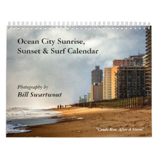 Ocean City Sunrise, Sunset and Surfa Calendar Kalender