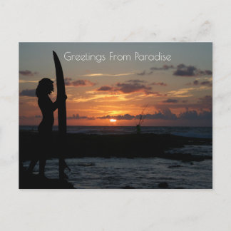 Ocean Cliff Sunset Vykort