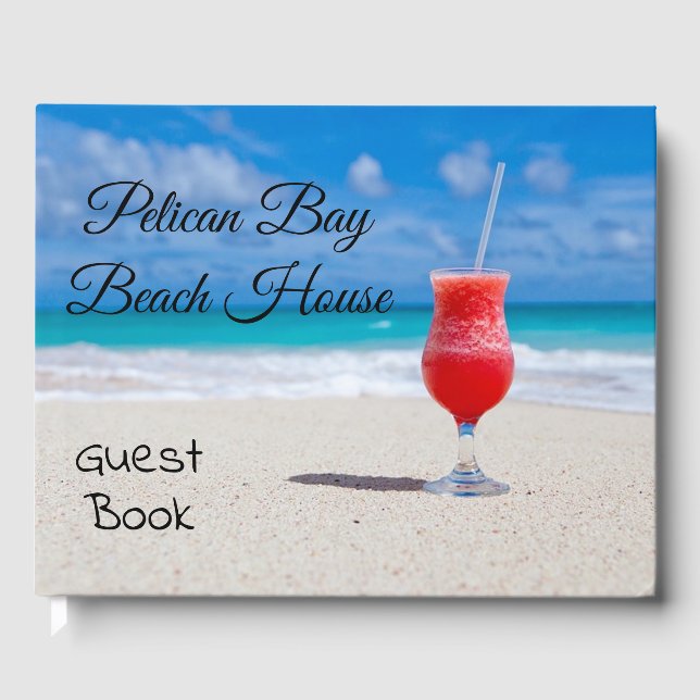 Ocean Cocktail Beach House Hem Gästbok (Framsida)