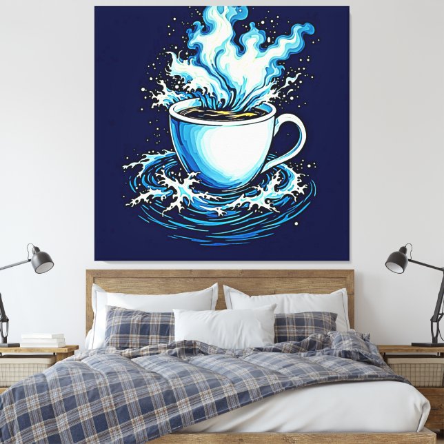 Ocean Coffee Dream Canvastryck (Insitu (sovrum))